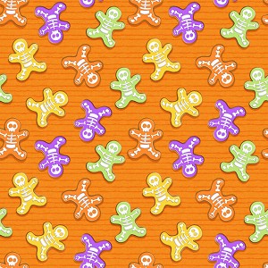 Glow Ghosts 9602G 33 GITD Orange Skeletons Henry Glass 