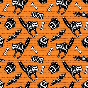 Glow Ghosts 9606G 33 GITD Orange Tossed Bones Henry Glass 