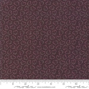 Through the Years 9623 16 Purple Tonal Leaf Kansas Troubles Moda 