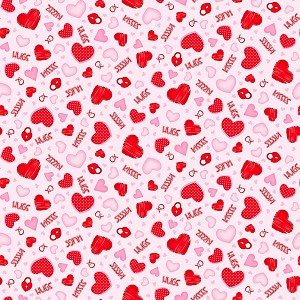 Gnomie Love 9783 22 Pink Tossed Hearts Words Henry Glass 