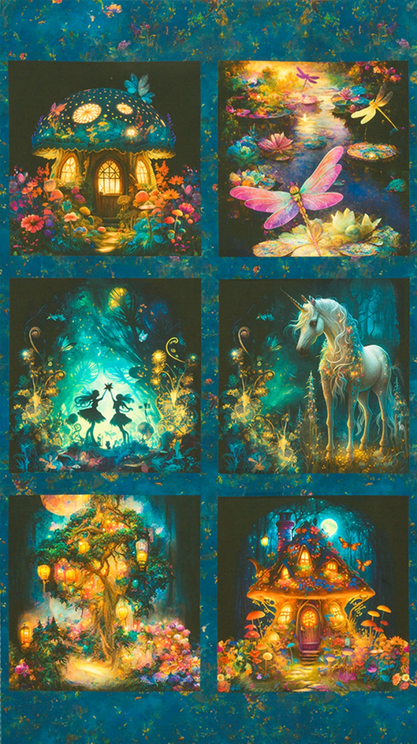 Garden Night Fable 23252238 Fairy Tale 24 Inch Panel Robert Kaufman 