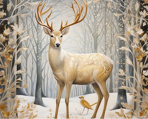 Gold Beauty AL64194C1 36 Inch Digital Panel David Textiles 