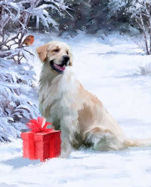 Dog Gift 48821 36 Inch Digital Panel David Textiles 