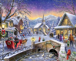 Bringing the Christmas Tree AL57492C1 36 Inch Digital Panel David Textiles 