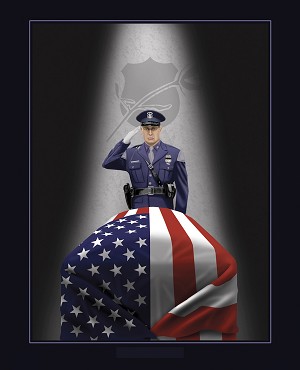 End of Watch AL58760C1 Digital 36 Inch Panel David Textiles 