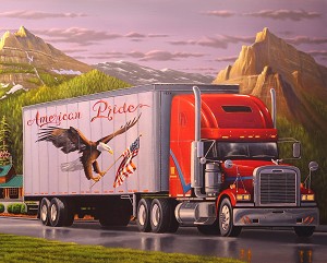 Truckin AL58790C1 Digital 36 Inch Panel David Textiles 