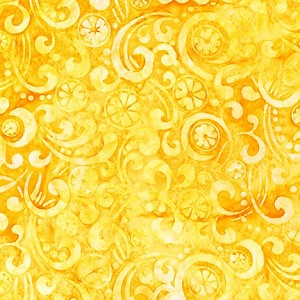 Summer Zest 19535 137 Lemon Artisan Batiks Robert Kaufman 