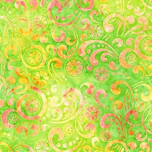 Summer Zest 19535 50 Lime Artisan Batiks Robert Kaufman 