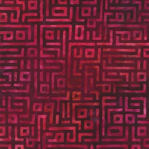 Sakura 20050 93 Scarlet Artisan Batik Robert Kaufman 