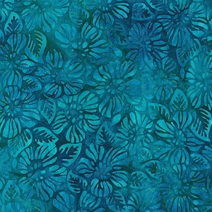 Garden Style 20057 71 Lagoon Artisan Batik Robert Kaufman 