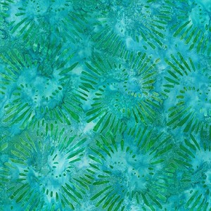 Garden Style 20059 70 Aqua Artisan Batik Robert Kaufman 