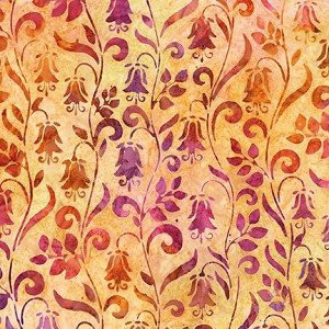 Hummingbird Lane 20184 149 Apricot Artisan Batik Robert Kaufman 