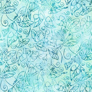Hummingbird Lane 20185 70 Aqua Artisan Batik Robert Kaufman 