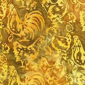 Farm Country 20323 133 Gold Artisan Batik Robert Kaufman 