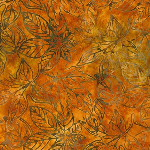 Celebrate Fall Batik 21128 322 Orange Spice Artisan Batik Robert Kaufman 