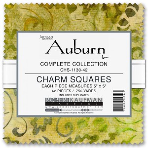 Auburn Artisan Batik 5 Inch Charm Pack Robert Kaufman 