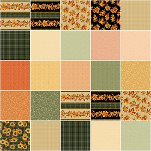 Autumn Elegance 10 Inch Layer Cake Squares Benartex 