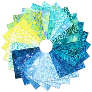 Azure Breeze 5 Inch Charm Pack Robert Kaufman 