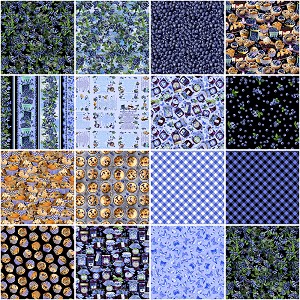 Blueberry Hill 10 Inch Layer Cake Squares Benartex Kanvas 