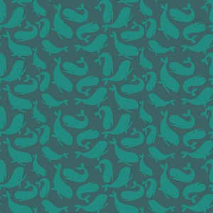 Ahoy Mermaids C10341 Ocean Whales Riley Blake 
