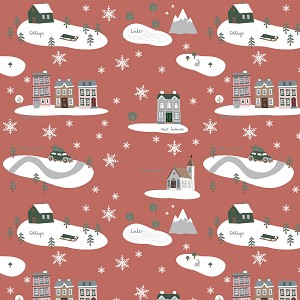 Warm Wishes C10780 Redwood Main Riley Blake 