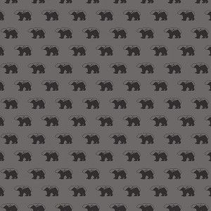 Into the Woods C11391 Grey Bears Riley Blake 