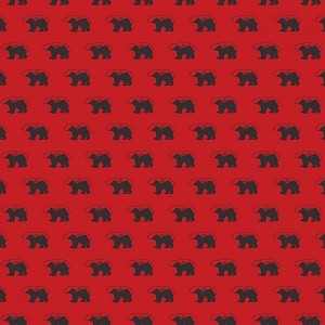 Into the Woods C11391 Red Bears Riley Blake 