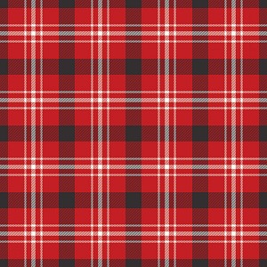 Into the Woods C11392 Red Tartan Plaid Riley Blake 