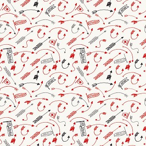 Into the Woods C11396 Off White Crazy Arrows Riley Blake 