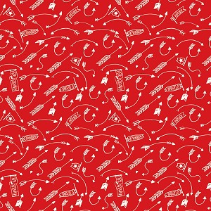 Into the Woods C11396 Red Crazy Arrows Riley Blake 