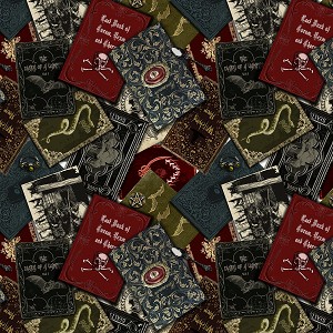 Spooky C7430 Wicked Spell Books Timeless Treasures 