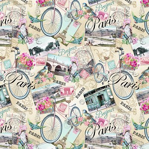 Paric C8066 Multi Postcards Timeless Treasures 