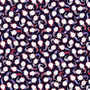 Timeless Treasures C8361 Patriotic Gnome Hats 