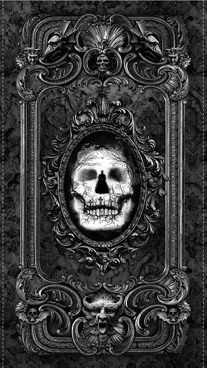 Wicked C8645 Skull Panel Timeless Treasures 