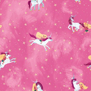 Uni the Unicorn C9980 Pink Main Unicorn Riley Blake 