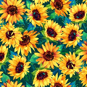 Sundance Sunflowers CD3301 Hunter Timeless Treasures 