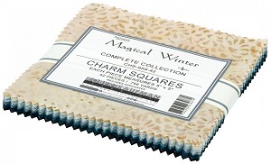 Magical Winter Artisan Batik 5 Inch Charm Pack Squares Robert Kaufman 