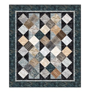 Northcott Stonehenge Surfaces City Sidwalks Quilt Kit 