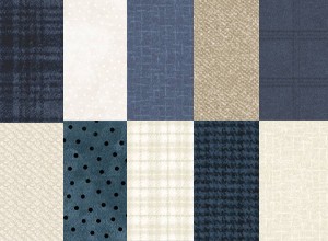 Woolies Flannel Fat 10 Fat Quarter Bundle Blue Cream Maywood Studio 