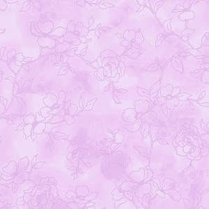 Chickadee Songbirds Digital 4496 P Pink Tonal Flowers P and B Textiles 