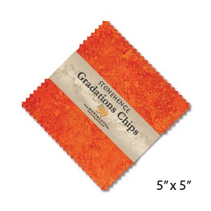 Stonehenge Gradations Chips Sunglow Charm Pack, Northcott 