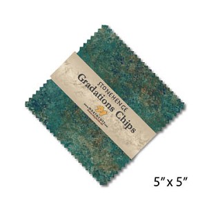 Stonehenge Gradations Chips Oxidized Copper Charm Pack, Northcott 