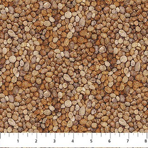 Rooted Stonehenge DP28768 37 Brown Pebbles Northcott 