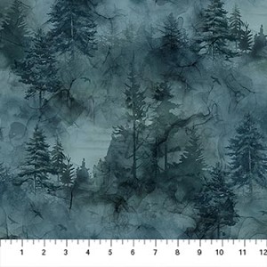 Altitude DP29163 47 Dk Blue Tonal Trees Northcott 