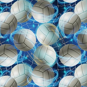 Volleyball Sparkle DX30911C1 Digital Print David Textiles 