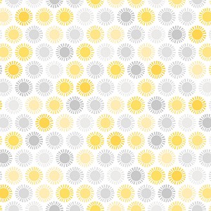 Playtime Flannel Prints F10455 SK Yellow Grey Sun Maywood Studio 