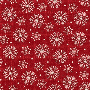 Holly Jolly Flannel F10895 R Snowflakes Maywood Studio 