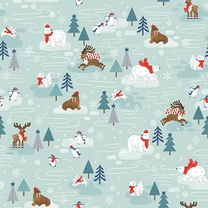 Northern Lights Flannel F15000 Glacier Main Riley Blake 