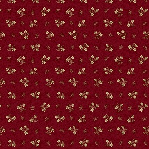 Mercantile Flannels F171113 Red Sweet Flower Marcus Fabrics 