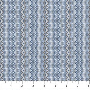 Snow Much Fun Flannel F26989 44 Knit Stripe Northcott 